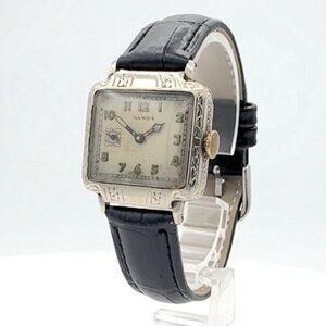 Vintage 1929 Illinois 162 Seconds at 9 Deco Men's Mechanical Wristwatch 905 USA